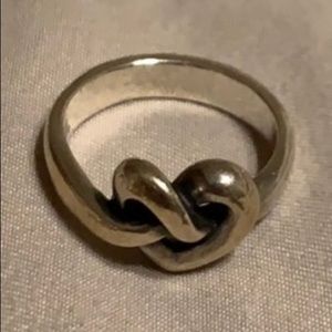 James Avery Sterling Silver Heart Knot Ring Sz 6